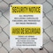 Signmission All Weapons Prohibited Bilingual OSHA Security Notice Sign, Plastic, 7in W x 10in L, 2PK OS-2PACK-SN-P-710-L-11507 - alternate 5